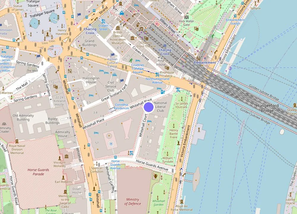 Map: The Royal Horseguards Hotel, London